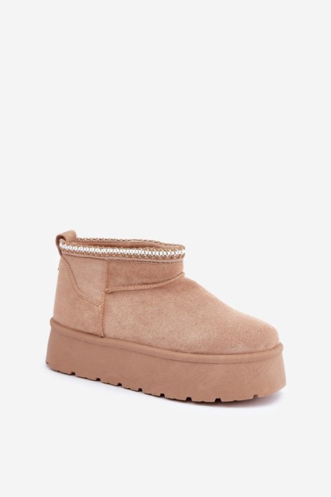 Śniegowce Model Heslania HY877-63 Beige - Step in style Step in style