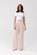 Spodnie Damskie Model Alaya ROZ SPD0032 Pink - Roco Fashion Roco Fashion