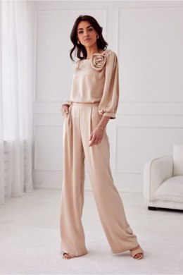 Spodnie Damskie Model Elsa BEZ SPD0034 Beige - Roco Fashion Roco Fashion