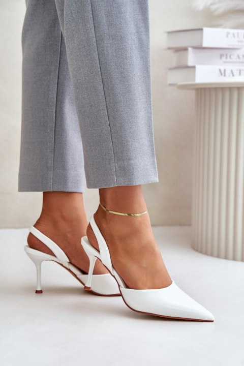 Szpilki Model Emmizola SQC-128 White - Step in style Step in style