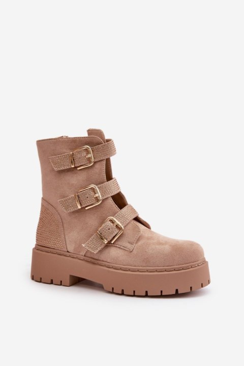 Botki Model Tiaeliana HB-276 Beige - Step in style Step in style