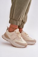 Buty Sportowe Model Nevelaine 7583 Beige/Leopard - Step in style Step in style