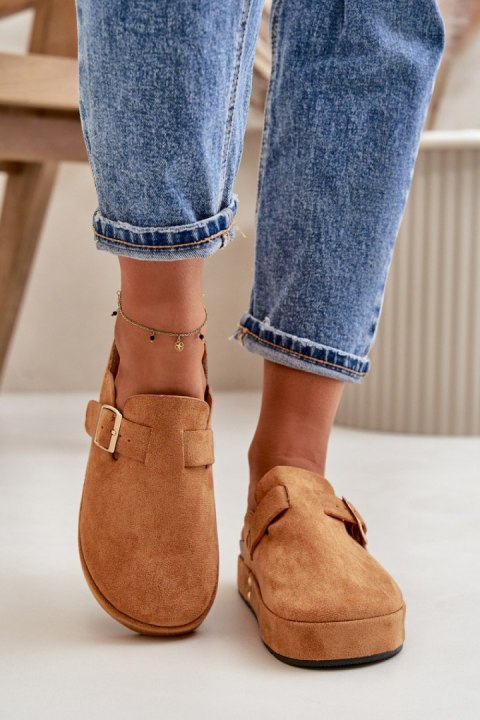 Kapcie Model Terilaina TL8-123 Camel - Step in style Step in style