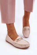 Mokasyny Model Ainslee NN22-986 Beige - Step in style Step in style