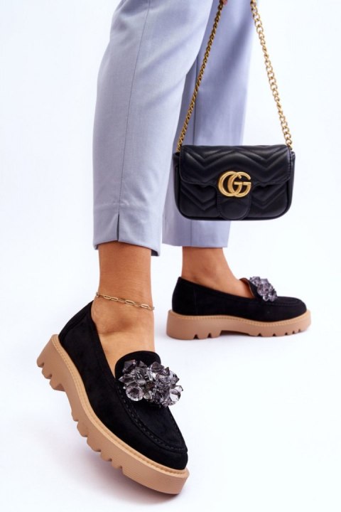 Mokasyny Model Demeris 23-10863 Black - Step in style Step in style Mokasyny Model Demeris 23-10863 Black - Step in style Step in style