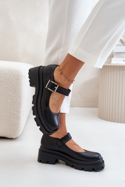 Półbuty Model Plikuria 1813 Black - Step in style Step in style Półbuty Model Plikuria 1813 Black - Step in style Step in style