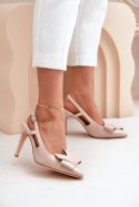 Szpilki Model Auroravia MVP351 Beige - Step in style Step in style