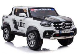 Auto na Akumulator XMX606 Mercedes X Policja Biały LEAN CARS
