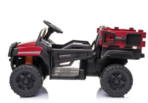 Auto na akumulator BDM0926 Dla Dzieci Światła LED MP3 Pilot Czerwony LEAN CARS