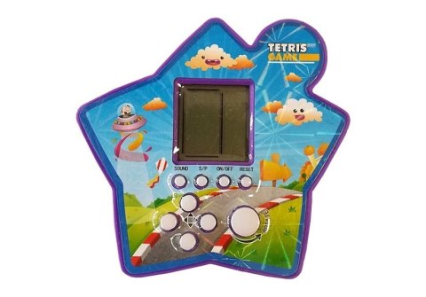 Gra Elektroniczna Kieszonkowa Tetris Fioletowy LEAN TOYS Gra Elektroniczna Kieszonkowa Tetris Fioletowy LEAN TOYS