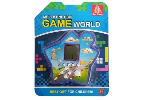 Gra Elektroniczna Kieszonkowa Tetris Gwiazdka Fioletowy LEAN Toys Gra Elektroniczna Kieszonkowa Tetris Gwiazdka Fioletowy LEAN Toys