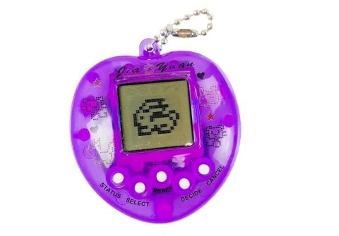 Gra Elektroniczna Tamagotchi Fioletowa z krótkim łańcuszkiem LEAN TOYS Gra Elektroniczna Tamagotchi Fioletowa z krótkim łańcuszkiem LEAN TOYS