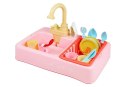 Kolorowy Zlewozmywak Zlew z Wodą + Akcesoria LEAN Toys Kolorowy Zlewozmywak Zlew z Wodą + Akcesoria LEAN Toys