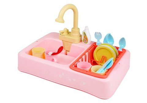 Kolorowy Zlewozmywak Zlew z Wodą + Akcesoria LEAN Toys Kolorowy Zlewozmywak Zlew z Wodą + Akcesoria LEAN Toys