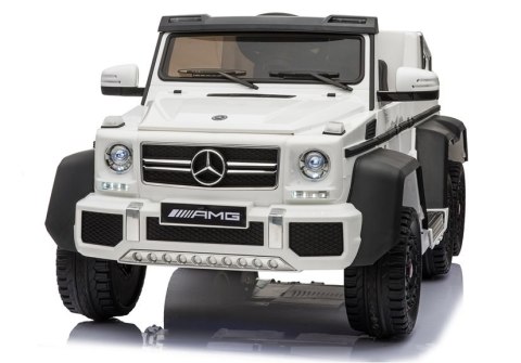 Pojazd Na Akumulator Mercedes 6x45W Biały MP4 LEAN CARS Pojazd Na Akumulator Mercedes 6x45W Biały MP4 LEAN CARS