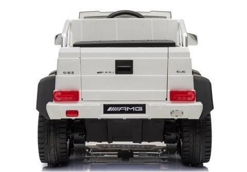 Pojazd Na Akumulator Mercedes 6x45W Biały MP4 LEAN CARS Pojazd Na Akumulator Mercedes 6x45W Biały MP4 LEAN CARS