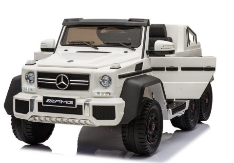 Pojazd Na Akumulator Mercedes 6x45W Biały MP4 LEAN CARS Pojazd Na Akumulator Mercedes 6x45W Biały MP4 LEAN CARS
