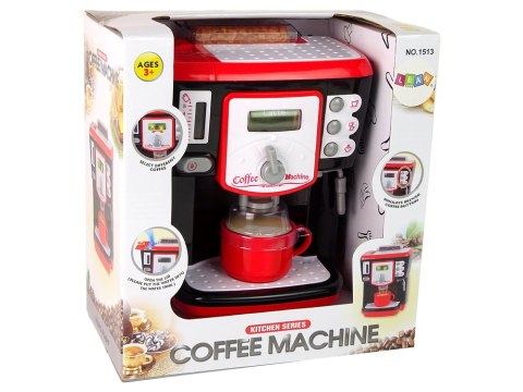 Zabawkowy Ekspres Do Kawy Automat Na Baterie Dźwięki Czarny LEAN Toys Zabawkowy Ekspres Do Kawy Automat Na Baterie Dźwięki Czarny LEAN Toys