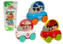 Zestaw Autek Dla Dziecka 3 elementy Policja Straż Pogotowie LEAN Toys
