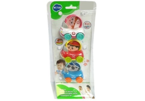 Zestaw Autek Dla Dziecka 3 elementy Policja Straż Pogotowie LEAN Toys Zestaw Autek Dla Dziecka 3 elementy Policja Straż Pogotowie LEAN Toys