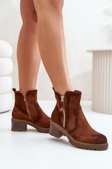 Botki Model Oviria M1537 Brown - Step in style Step in style