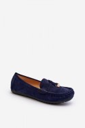 Mokasyny Model Ontala N22-995 Blue - Step in style Step in style