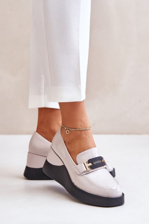 Mokasyny Model Vinceza 58337 Grey - Step in style Step in style