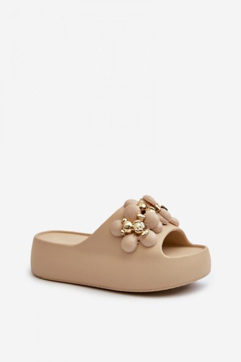 Sandał Klapki Model Bremavia BG181 Dark Beige - Step in style Step in style