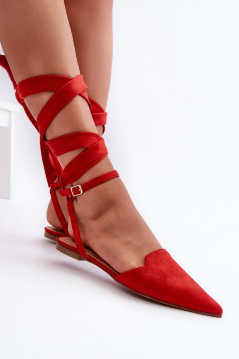Baleriny Model Ellesara JH265 Red - Step in style Step in style Baleriny Model Ellesara JH265 Red - Step in style Step in style