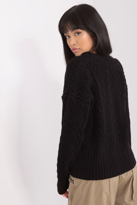 Sweter Damski Model BA-SW-0252.61P Black - Badu Badu Sweter Damski Model BA-SW-0252.61P Black - Badu Badu