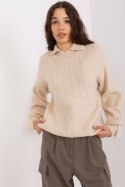 Sweter Damski Model BA-SW-0305.67P Beige - Badu Badu Sweter Damski Model BA-SW-0305.67P Beige - Badu Badu