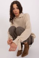 Sweter Damski Model BA-SW-0305.67P Beige - Badu Badu Sweter Damski Model BA-SW-0305.67P Beige - Badu Badu