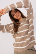Sweter Damski Model BA-SW-8025.38P Dark Beige - Badu Badu Sweter Damski Model BA-SW-8025.38P Dark Beige - Badu Badu