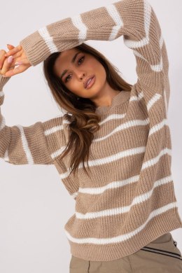 Sweter Damski Model BA-SW-8025.38P Dark Beige - Badu Badu
