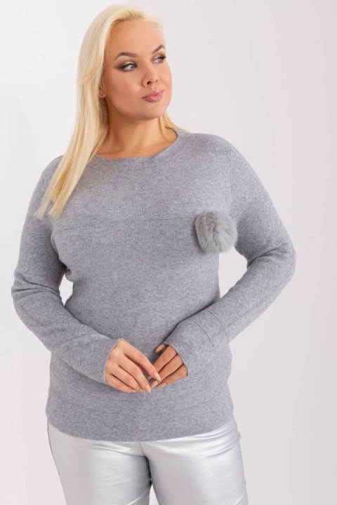 Sweter Damski Model PM-SW-PM-3706.10X Grey - Factory Price Factory Price Sweter Damski Model PM-SW-PM-3706.10X Grey - Factory Price Factory Price