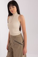 Bluzka Model BA-BZ-2301.00P Beige - Badu Badu Bluzka Model BA-BZ-2301.00P Beige - Badu Badu