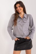 Kurtka Damska Model BA-KR-2702.13 Grey - Badu Badu Kurtka Damska Model BA-KR-2702.13 Grey - Badu Badu