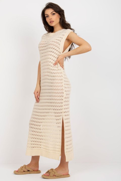 Sukienka Plażow Sukienka Model BA-SK-9003.47P Light Beige - Badu Badu Sukienka Plażow Sukienka Model BA-SK-9003.47P Light Beige - Badu Badu