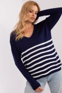 Sweter Damski Model BA-BZ-2201.62P Navy - Badu Badu Sweter Damski Model BA-BZ-2201.62P Navy - Badu Badu