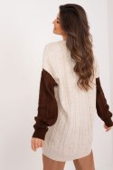 Sweter Damski Model BA-SW-0549.32 Brown - Badu Badu Sweter Damski Model BA-SW-0549.32 Brown - Badu Badu
