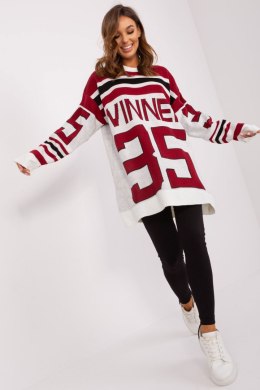 Sweter Damski Model BA-SW-2206.48P Bordo - Badu Badu