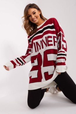 Sweter Damski Model BA-SW-2206.48P Bordo - Badu Badu