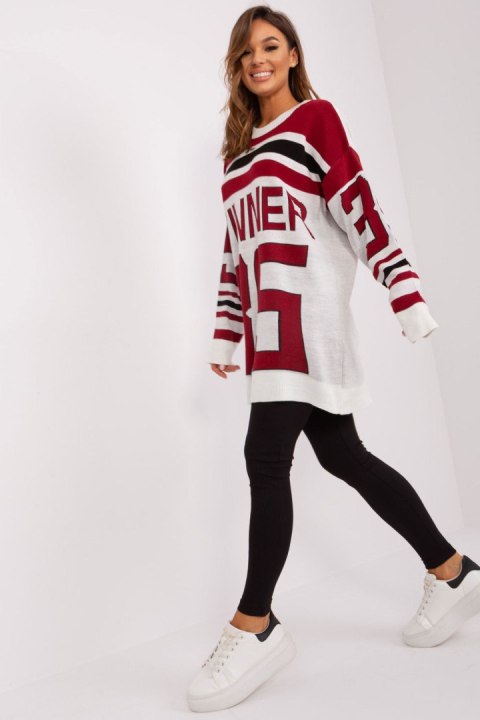 Sweter Damski Model BA-SW-2206.48P Bordo - Badu Badu