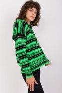 Sweter Damski Model BA-SW-8000.51P Black/Green - Badu Badu Sweter Damski Model BA-SW-8000.51P Black/Green - Badu Badu
