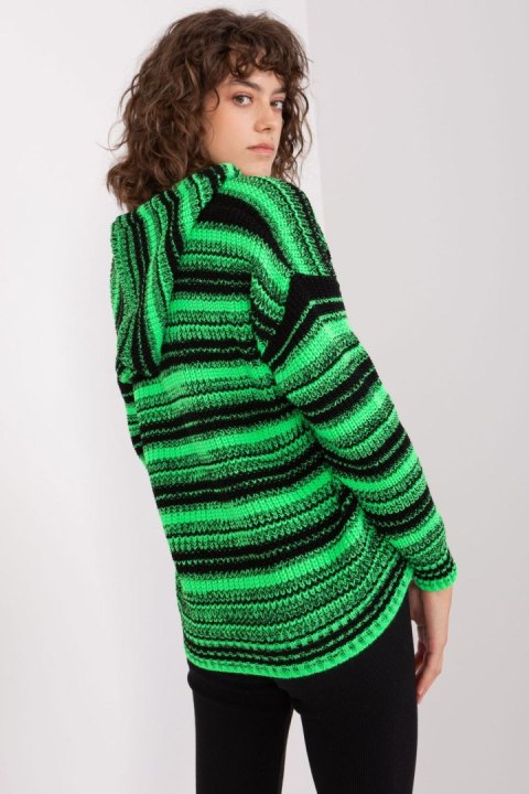 Sweter Damski Model BA-SW-8000.51P Black/Green - Badu Badu Sweter Damski Model BA-SW-8000.51P Black/Green - Badu Badu