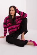 Sweter Damski Model BA-SW-8000.56P Black/Pink - Badu Badu Sweter Damski Model BA-SW-8000.56P Black/Pink - Badu Badu