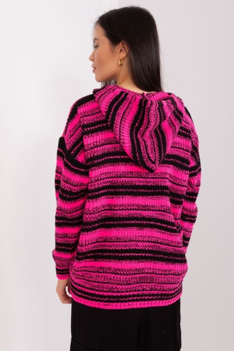 Sweter Damski Model BA-SW-8000.56P Black/Pink - Badu Badu Sweter Damski Model BA-SW-8000.56P Black/Pink - Badu Badu
