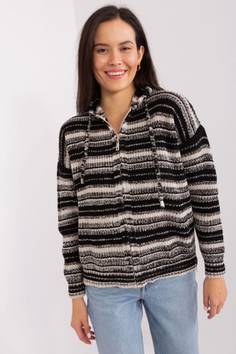 Sweter Damski Model BA-SW-8000.72P Black/Beige - Badu Badu Sweter Damski Model BA-SW-8000.72P Black/Beige - Badu Badu