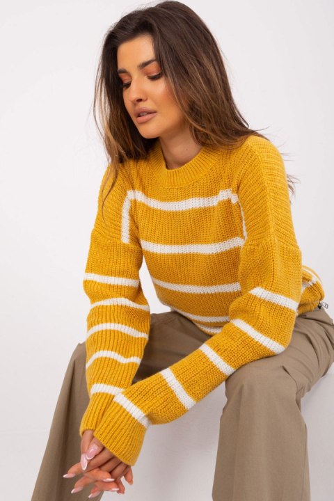 Sweter Damski Model BA-SW-8025.38P Dark Yellow - Badu Badu