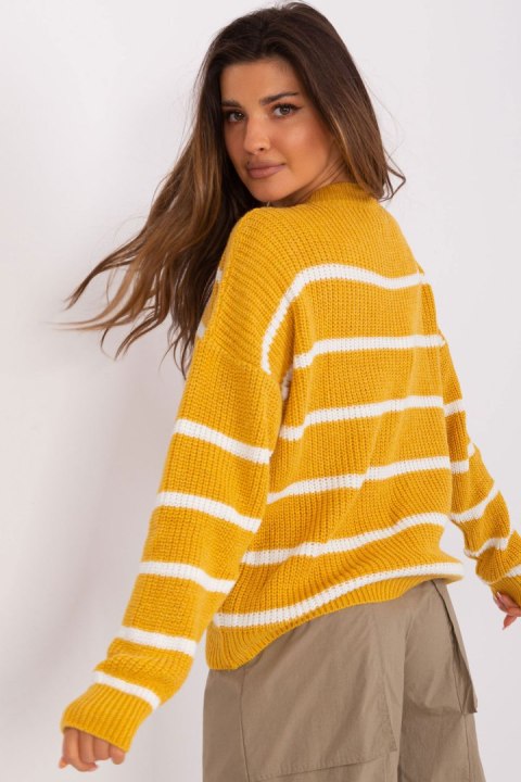 Sweter Damski Model BA-SW-8025.38P Dark Yellow - Badu Badu